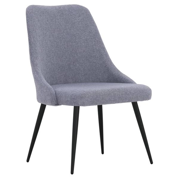 vidaXL spisebordsstole 4 stk. stof lysegr&aring;