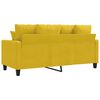 vidaXL 2-personers sofa 140 cm fl&oslash;jl gul