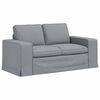 vidaXL Sofa S&aelig;t 2 pcs Lysegr&aring; 182 x 80 x 82 cm Stof