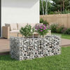 vidaXL Gabion h&oslash;jbed S&oslash;lv 50 x 100 x 60 cm Galvaniseret st&aring;l