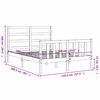 vidaXL sengeramme uden madras 140x200 cm massivt fyrretr&aelig; hvid