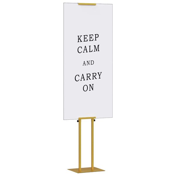 vidaXL Messesk&aelig;rme Guld 30 x 23,5 x 210 cm St&aring;l