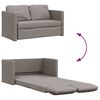 vidaXL 2-i-1 sovesofa 112x174x55 cm stof gr&aring;brun