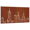 vidaXL udend&oslash;rs v&aelig;gdekoration 105x55 cm skyline-design cortenst&aring;l