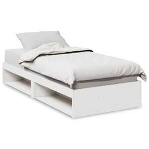 vidaXL daybed uden madras 80x200 cm massivt fyrretr&aelig; hvid