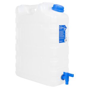 vidaXL vanddunk med tappehane 20 l plast transparent