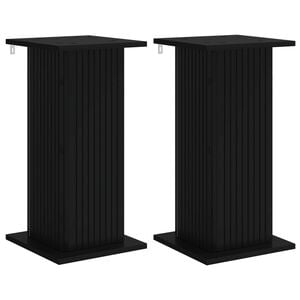 vidaXL Planteholder 2 stk. Sort 30,5 x 30 x 60,5 cm Konstrueret tr&aelig;