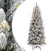 vidaXL Kunstigt juletr&aelig; Hvid 240 cm PVC og plastik og st&aring;l og PE