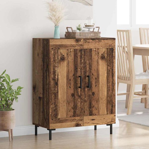 vidaXL Sideboard Gammelt tr&aelig; 69,5 x 34 x 90 cm Ingeni&oslash;rt tr&aelig; og jern
