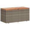 vidaXL opbevaringsboks til haven 110x50x54 cm polyrattan akacietr&aelig; gr&aring;