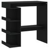 vidaXL barbord m. stativ 100x50x101,5 cm konstrueret tr&aelig; sort