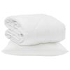 vidaXL Sommer dyne med pude 2 stk. Hvid Microfiber