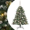 vidaXL Kunstigt juletr&aelig; Gr&oslash;n 120 cm PVC og plastik og st&aring;l
