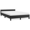 vidaXL sengeramme uden madras 120x190 cm kunstl&aelig;der enkeltseng sort