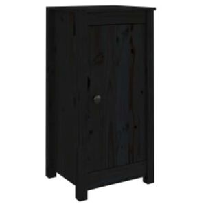 vidaXL sk&aelig;nke 2 stk. 39x35x80 cm massivt fyrretr&aelig; sort