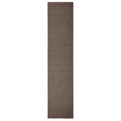 vidaXL gulvtæppe 66x300 cm naturlig sisal brun