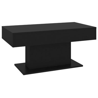 vidaXL sofabord 96x50x45 cm spånplade sort