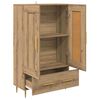 vidaXL Highboard Artisan Egetr&aelig; 69,5 x 31 x 115 cm Konstrueret tr&aelig;