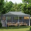 vidaXL Party Tent Antracit 291 x 580 x 315 cm Oxford stof