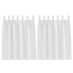vidaXL M&oslash;rkl&aelig;gningsgardiner med ringe 2 pcs Ren Hvid 140 x 140 cm