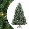 vidaXL Kunstigt Hinged Juletr&aelig; Gr&oslash;n 180 cm PVC og metal