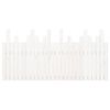 vidaXL sengegavl 166x3x80 cm massivt fyrretr&aelig; hvid