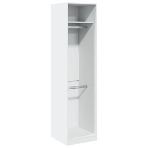 vidaXL kl&aelig;deskab 50x50x200 cm konstrueret tr&aelig; hvid