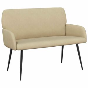 vidaXL 2-personers sofa med metalben 2-personers Gr&aring;gr&oslash;n Velourstof