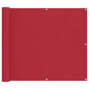 vidaXL Altan Sk&aelig;rm R&oslash;d 100 x 600 cm Oxford stof