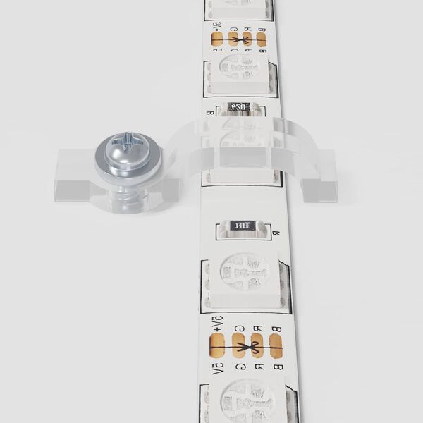 vidaXL LED Strip 4 pcs Sort og Gennemsigtig 130 x 0,8 x 0,3 cm