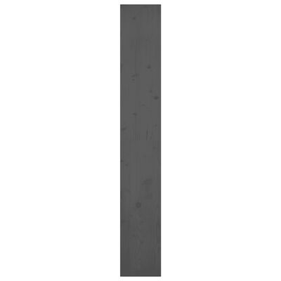 vidaXL bogreol/rumdeler 80x30x199,5 cm massivt fyrretræ grå