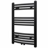 vidaXL h&aring;ndkl&aelig;deradiator 500x764 mm centralvarme buet sort
