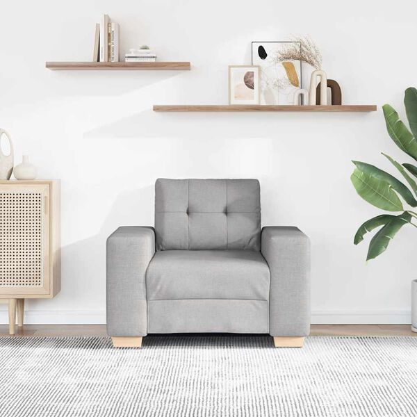 vidaXL sofastol 100x78x80 cm stof skygr&aring;