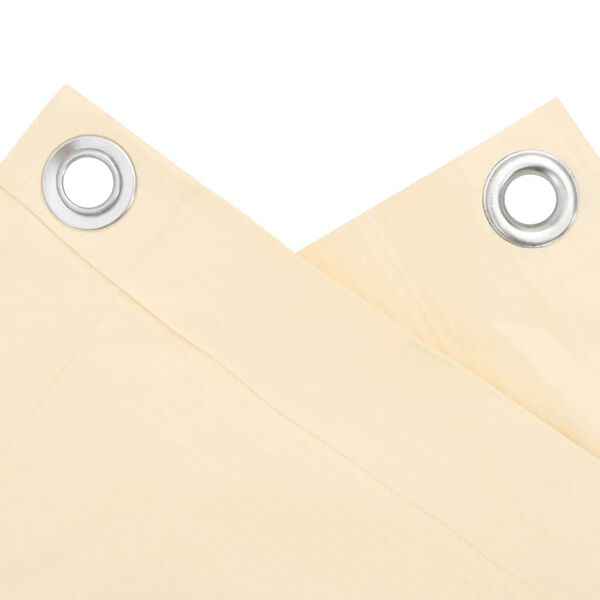 vidaXL altanafsk&aelig;rmning 800x75 cm PVC cremefarvet