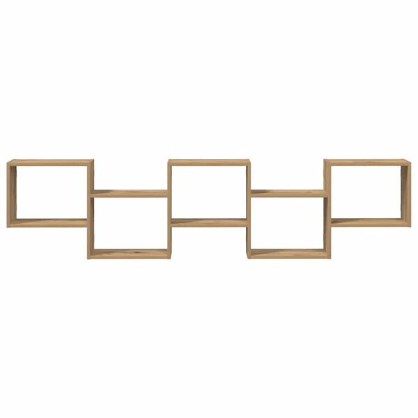 vidaXL v&aelig;greol med 5 rum konstrueret tr&aelig; kunsteg