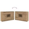vidaXL Sideboard Artisan Egetr&aelig; 100 x 30 x 65,6 Konstrueret tr&aelig;