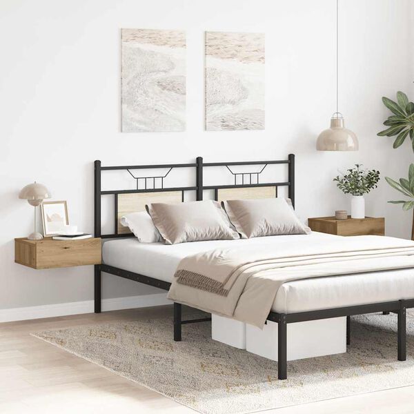 vidaXL sv&aelig;vende natborde 2 stk. 40x32x15 cm konstrueret tr&aelig; kunsteg