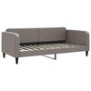 vidaXL daybed 90x200 cm stof gr&aring;brun