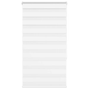 vidaXL zebragardin hvid 80x150 cm stofbredde 75,9 cm polyester