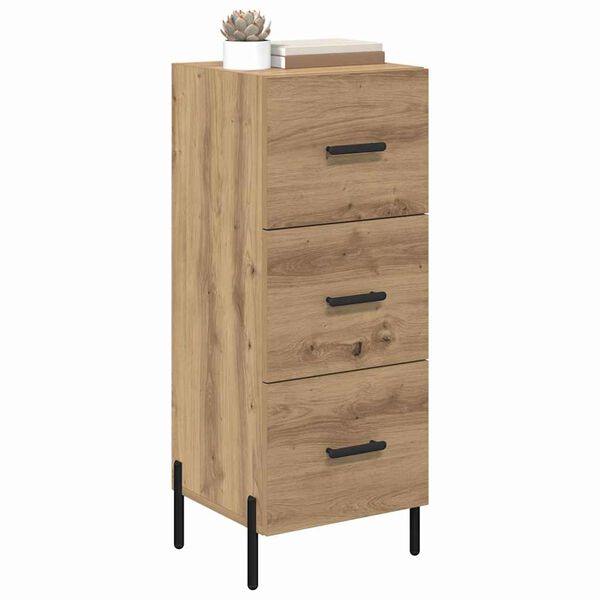 vidaXL Sideboard artisan eg 34 x 34.5 x 90 cm Konstrueret tr&aelig;