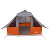 vidaXL Tipi telt med tag Gr&aring; og orange 358 x 296 x 258 cm taft