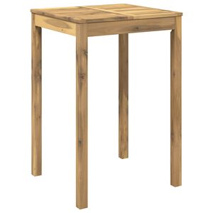 vidaXL Have Bar Bord Hvid 70 x 68,5 x 105 cm Massivt Akacietr&aelig;