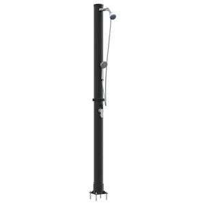 vidaXL Udendørs Solbruser Sort 217 cm PVC og Aluminium