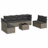 vidaXL sofas&aelig;t til haven 9 dele med hynder polyrattan gr&aring;