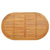 vidaXL Bordplade Olie Naturlig 120 x 70 x 2 cm Massivt Akacietr&aelig;