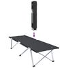 vidaXL Foldende Camping Seng 2 pcs Sort 194 x 62.5 x 42.5 cm