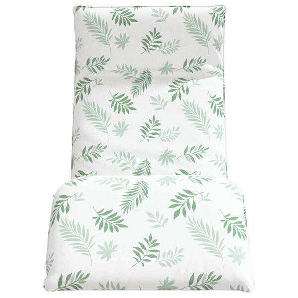 vidaXL foldbar liggestol 175x54x8,5 cm oxfordstof bladm&oslash;nster