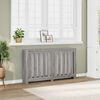 vidaXL radiatorskjuler 149x20x82 cm konstrueret tr&aelig; gr&aring; sonoma-eg