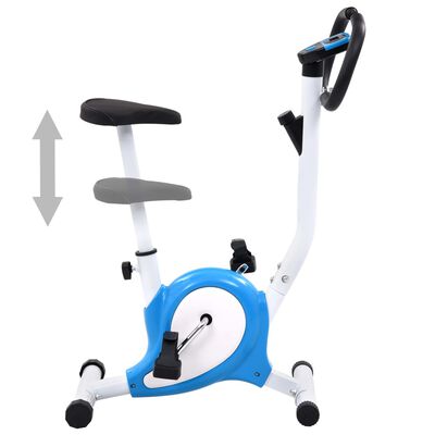 vidaXL motionscykel med bæltemodstand blå