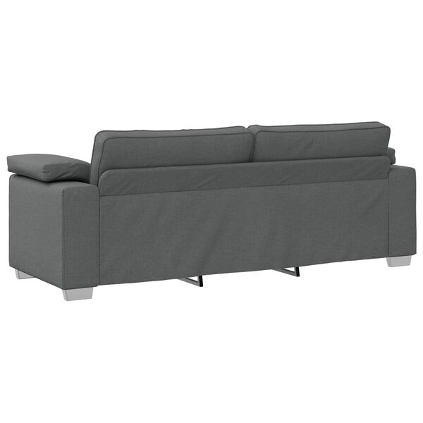 vidaXL Sofa M&oslash;rkegr&aring; 219 x 77 x 82 cm Stof